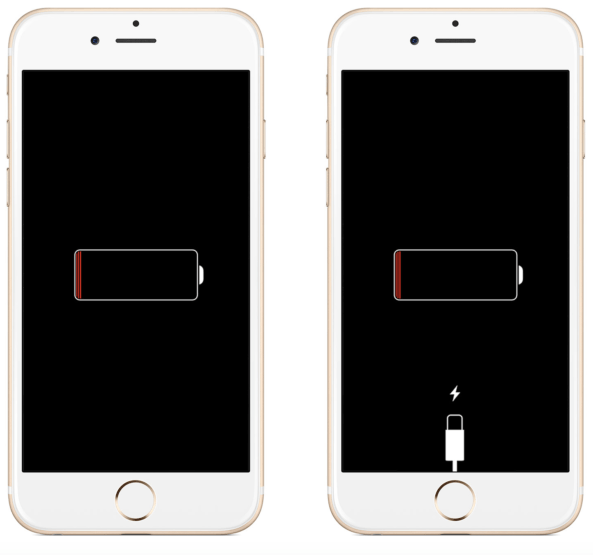 iPhone sập nguồn do cạn pin quá lâu