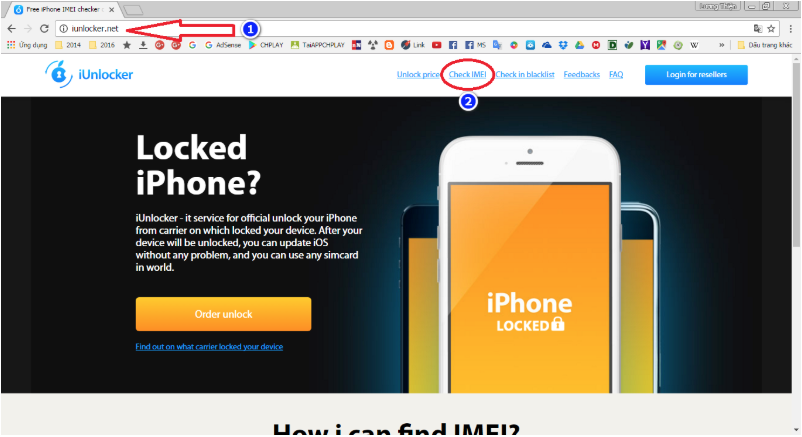 Check iCloud ẩn trên iunlocker.net