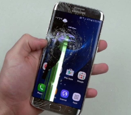 Thay màn hình Samsung S7 Edge bị chảy mực kẻ sọc 