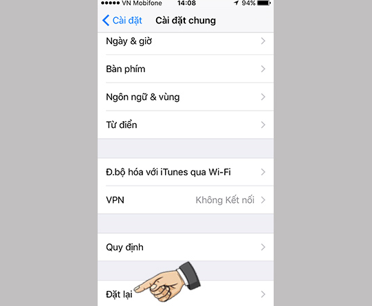 Đặt lại