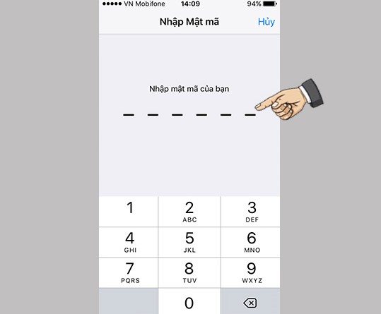 Nhập lại mật khẩu nếu có