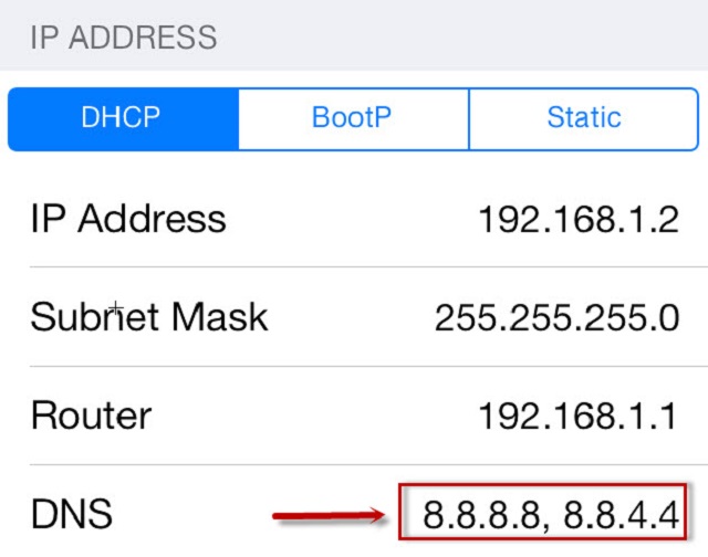 Thay đổi địa chỉ DNS trên iPhone