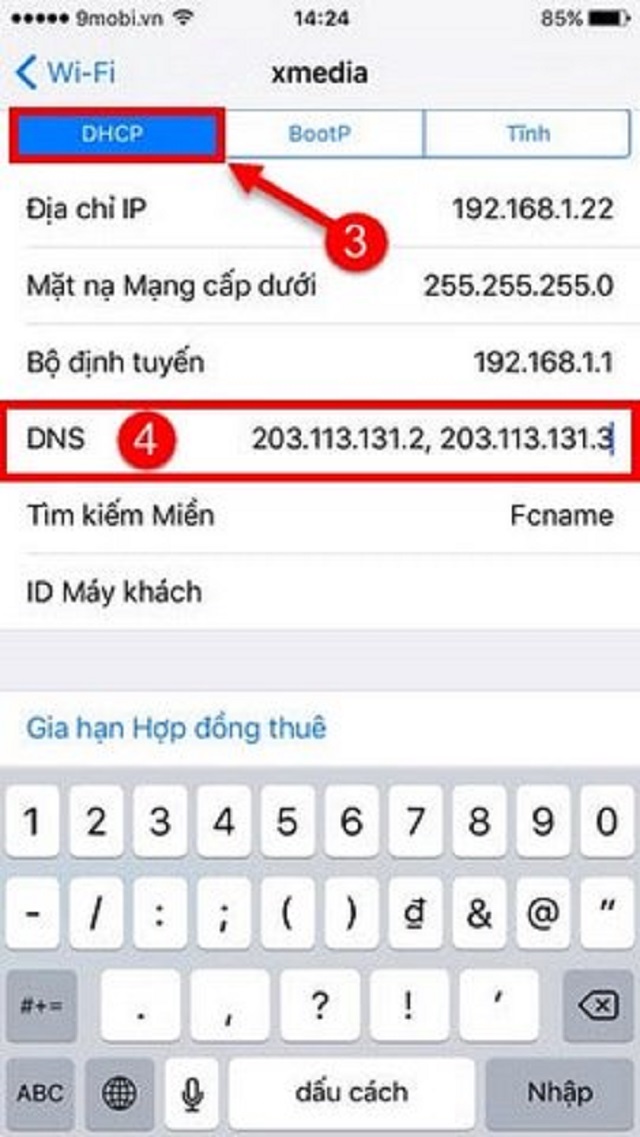 Đổi địa chỉ IP, DNS Smartphone