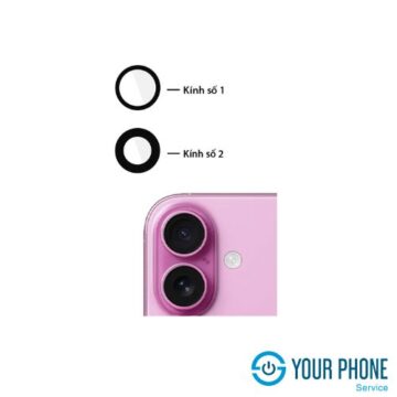 Thay kính camera sau iPhone 16